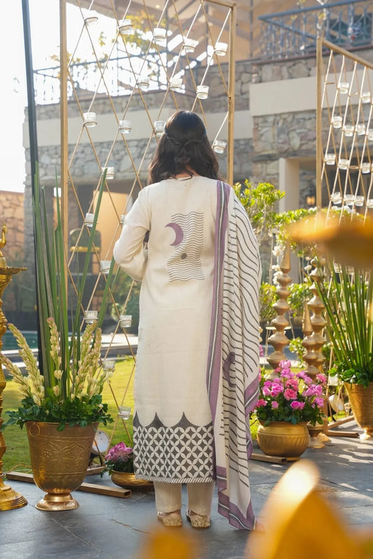 .PURPLUNA PRINTED KURTA SET