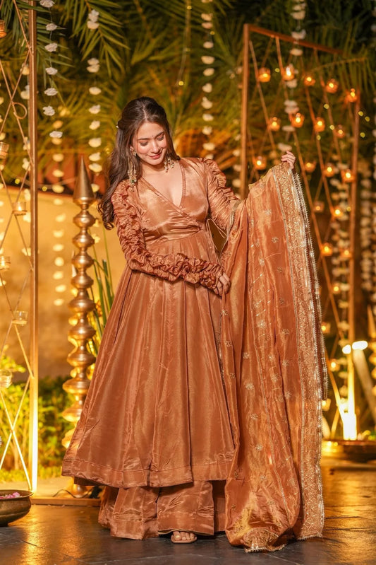 .PRANAVI COSMOS ANARKALI SUIT SET